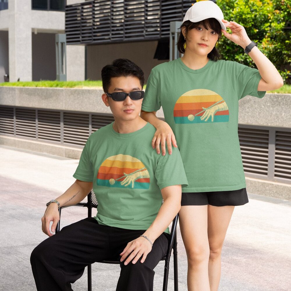 Retro Vintage Billiards 8 Ball Pool Unisex T-Shirt